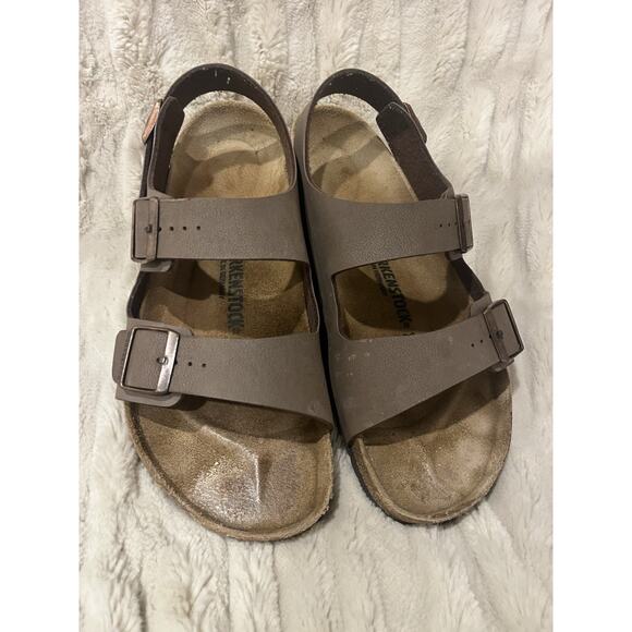 Birkenstock Milano Sandals - Size 46 - Taupe Leather - Made in Germany - Used - Picture 1 of 9